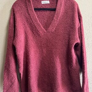 Urban Outfitters V-Neck Sweater - Rich Burgundy